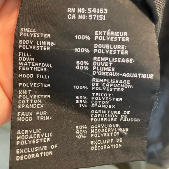 Marc New York by Andrew Marc, Olive green down filled jacket with hood, size Med - Picture 2 of 5